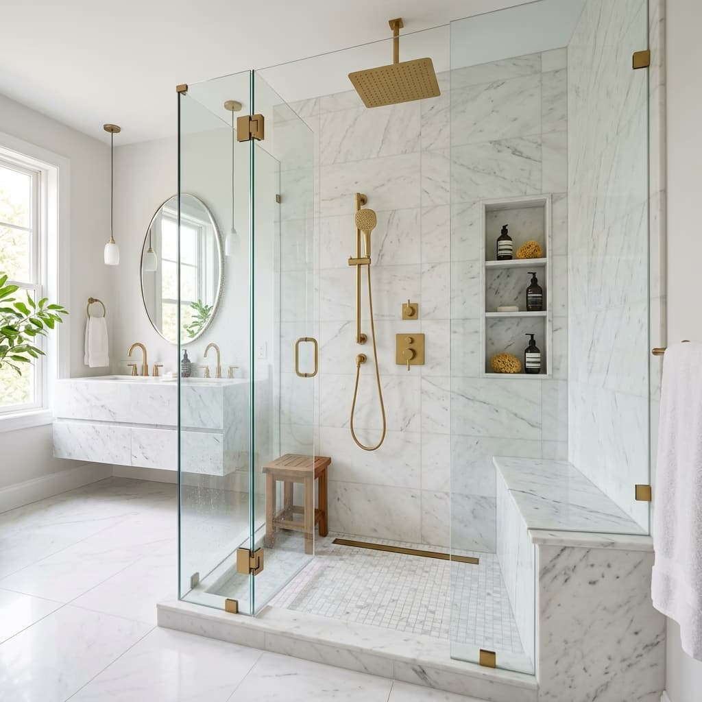 Modern Custom Shower Replacement